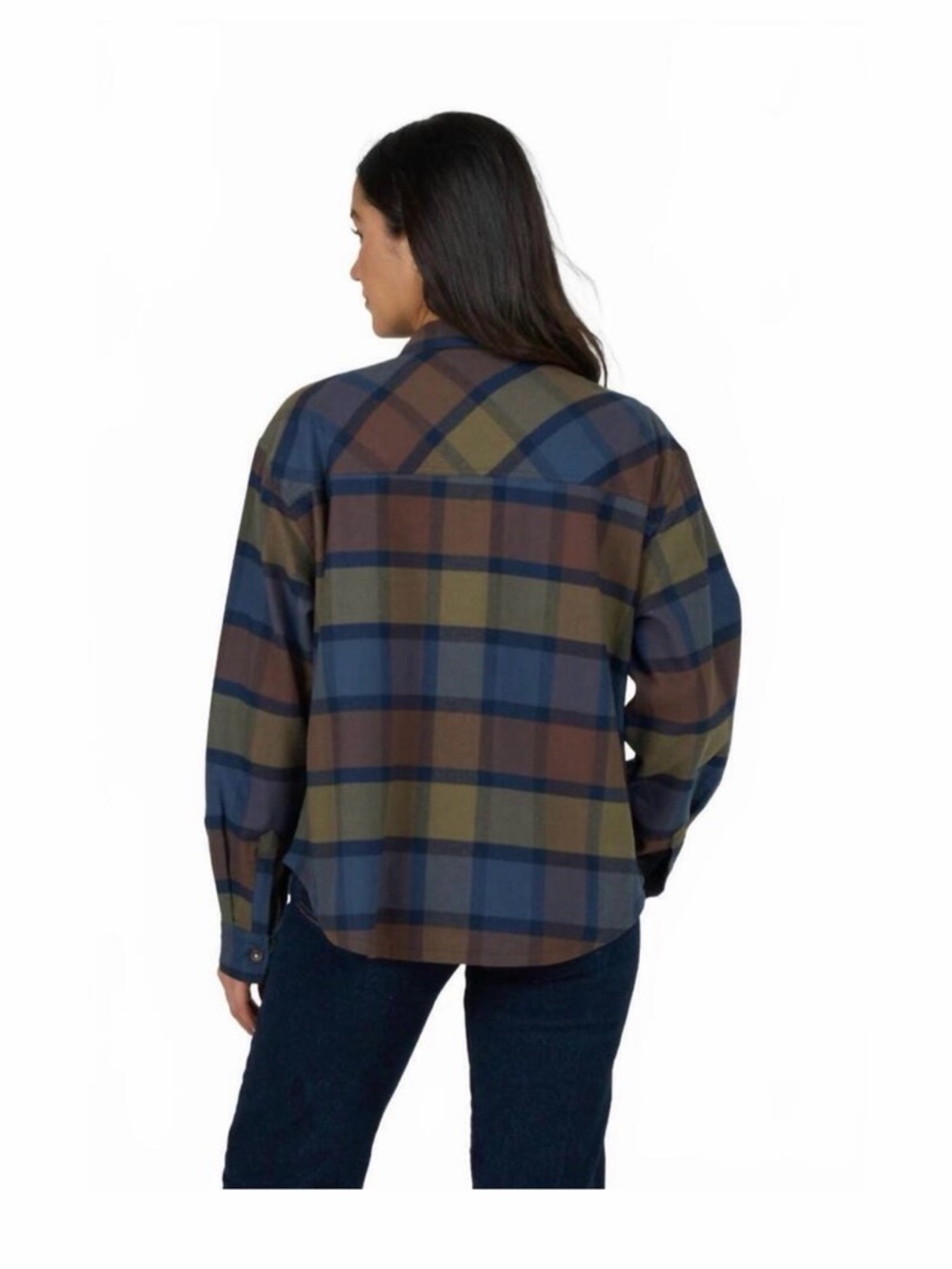 Salty Crew Plaid Button-Down Shirt in Blue, Brown, Olive